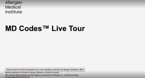 Allergan Medical Institute MD Codes TM Live Tour 2023