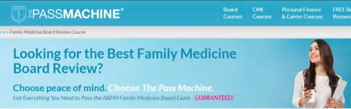 The PassMachine Family Medicine Board Review 2024 (v12.1) Videos +Qbank