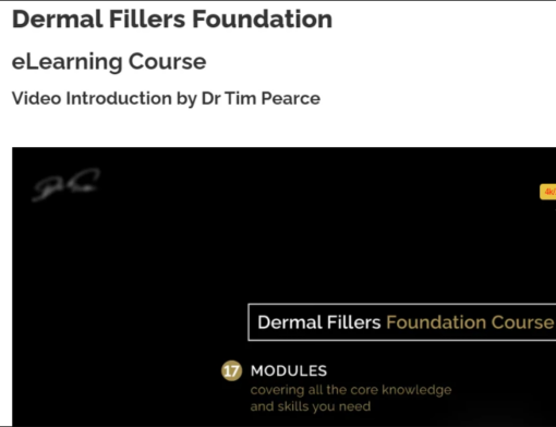 drtimpearce Dermal Fillers Foundation Course 2024