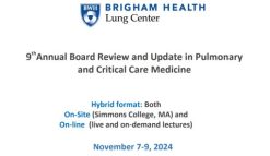 Harvard 9th Annual Board Review and Update in Pulmonary, Sleep, and Critical Care Medicine 2024