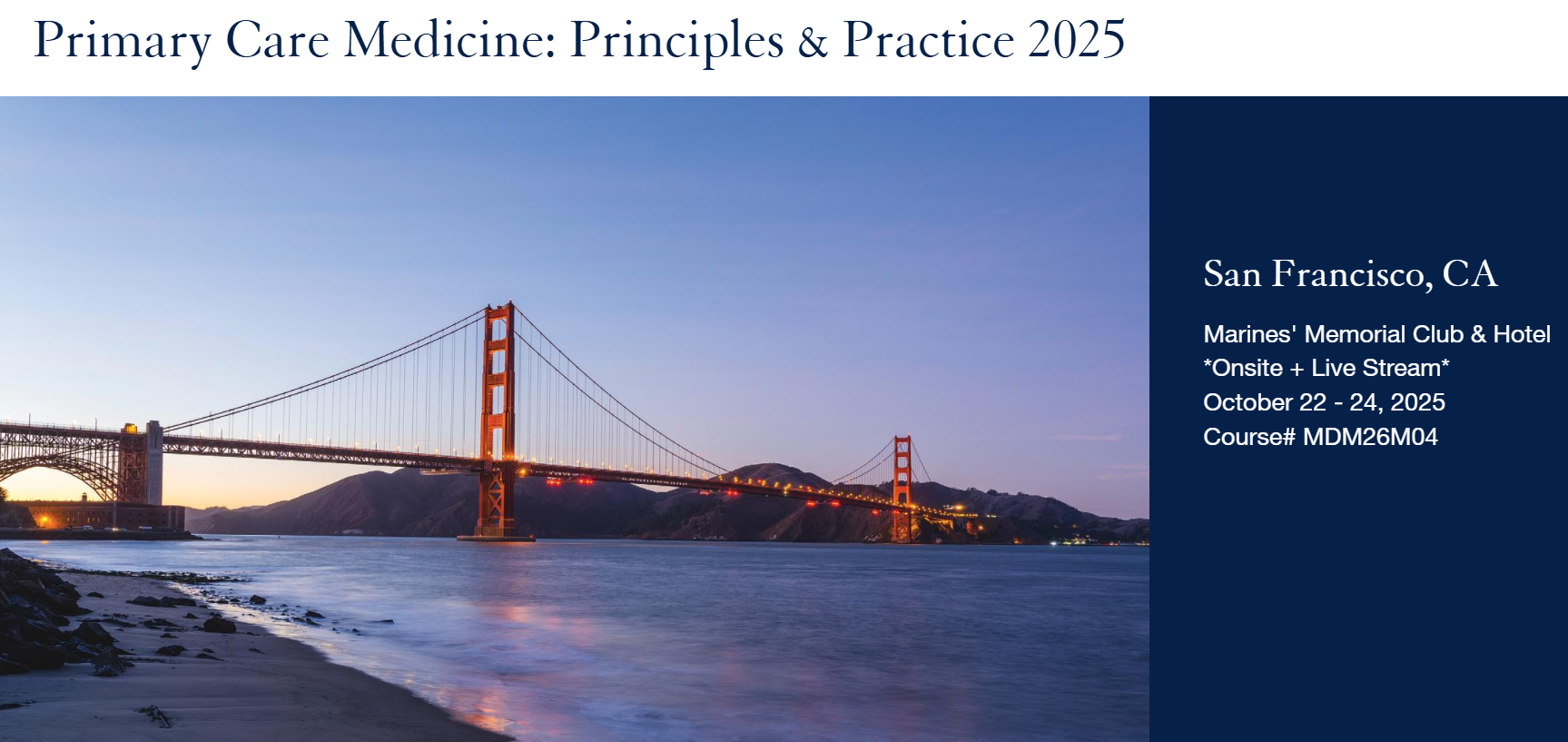 UCSF Primary Care Medicine Principles & Practice 2025